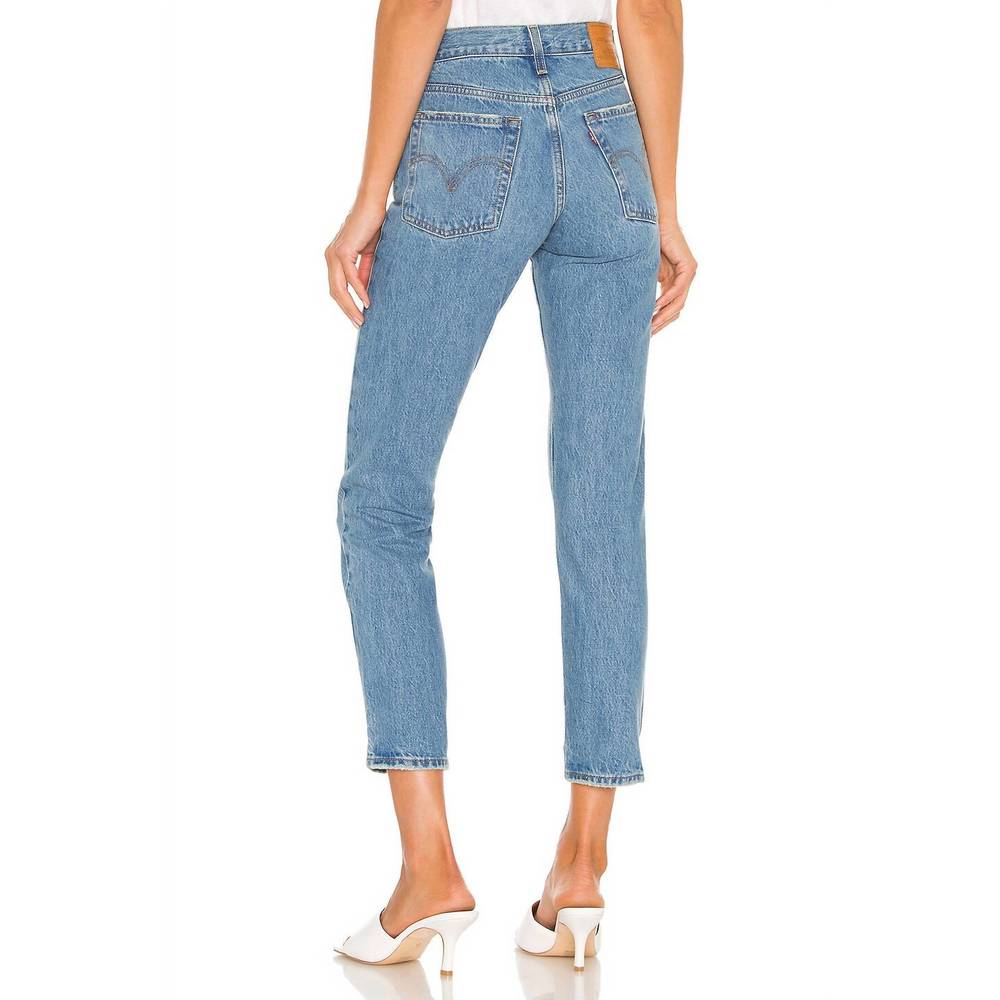 NEW LEVI'S wedgie icon fit ankle jeans in athens pushed - light wash - Picture 3 of 3